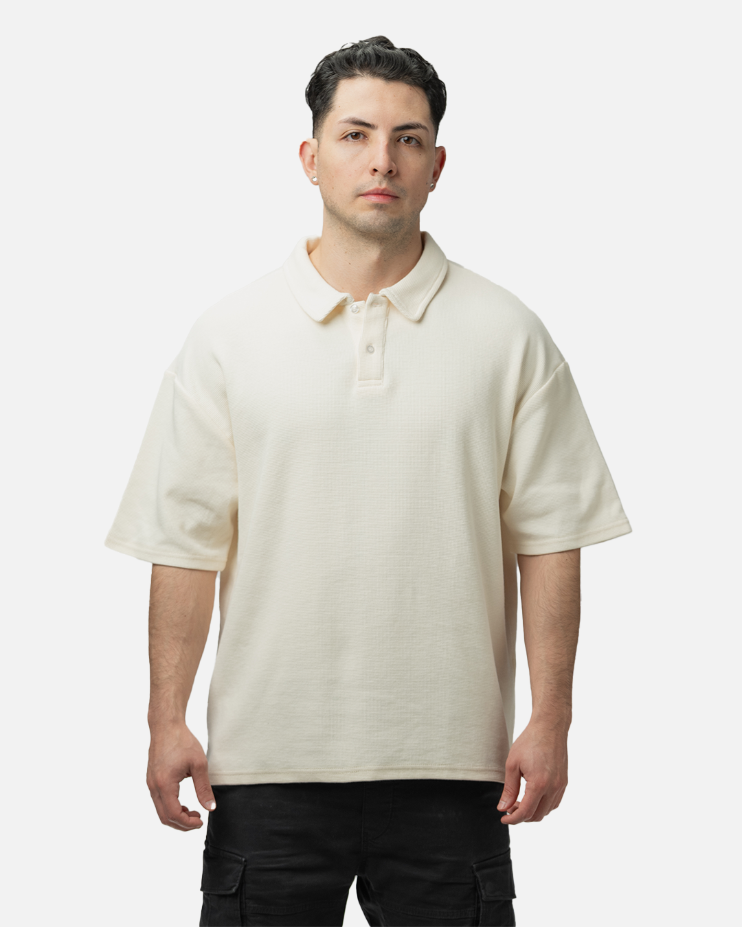 The Club Knit Polo Vellum front